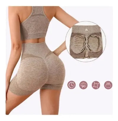 Conjunto Deportivo Mujer Gym Yoga Shorts