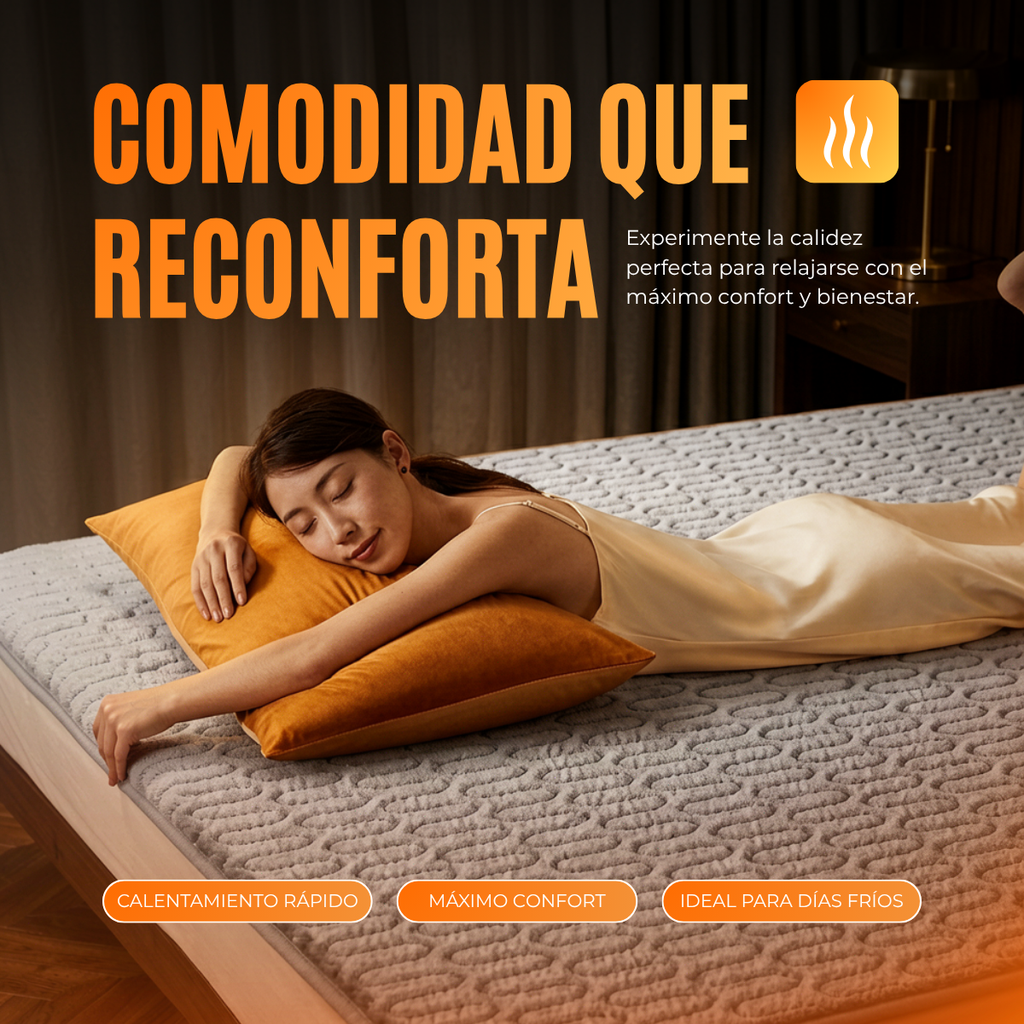Manta Eléctrica Calefactora para la Cama 🛌 - PRODUCTO EN TENDENCIA |🔥 50% DE DESCUENTO