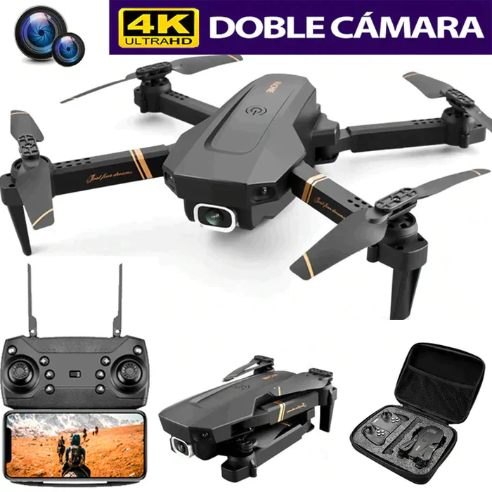 🤩[OFERTA] - Dron E99 Max Sky Vision 4K + DOBLE BATERÍA + CONTROL PANTALLA CELULAR