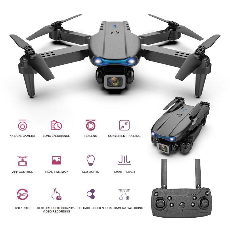 🤩[OFERTA] - Dron E99 Max Sky Vision 4K + DOBLE BATERÍA + CONTROL PANTALLA CELULAR